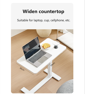 Wholesale Overbed Rolling <strong>Table</strong> Foldable Wooden and Metal <strong>Computer</strong> Desk Height Adjustable <strong>Notebook</strong> and Laptop Desk