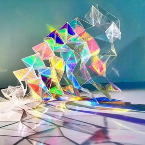 Rosso arcobaleno iridescente per animali domestici pellicola per finestre antigraffio protezione solare Cellophane adesivo copertura per finestra decorativa - Product Image 6