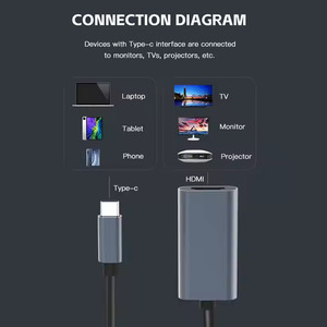 USB C至高清MI适配器4K/30hz多显示电缆兼容苹果手机、苹果笔记本、苹果平板电脑、安卓视频音频输出 - Product Image 4