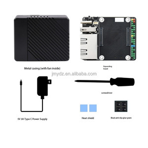 Lampone Pi CM4 doppia porta Ethernet Gigabit Mini scheda di espansione CM4 Host con guscio metallico