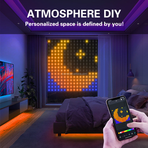 Smart fai da te LED luci per tenda tipo USB APP modello remoto testo dei cartoni animati per Festival finestra decorazione di nozze luce della tenda - Product Image 4