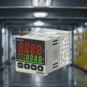 Teshow TSN105-561 Dual <strong>Output</strong> <strong>PID</strong> Thermostat <strong>Controller</strong> with <strong>SSR</strong> (48mm*48mm) <strong>Temperature</strong> <strong>Controller</strong> Plastic OEM &amp; ODM Supported - Product Image 1