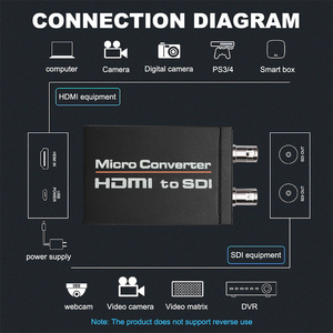 HDMI转SDI带电源适配器迷你3G HD-SDI视频微转换器带USB电源HDMI切换器转SDI - Product Image 4