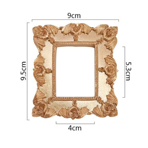 Tùy Chỉnh Victoria Phong Cách Vàng Nhựa Khung Hình Mini Bàn Trang Trí Khung Ảnh Nam Châm Với Hình Ảnh Tùy Chỉnh Cho Nhà Văn Phòng - Product Image 6