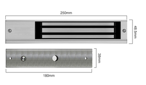 280 किलोग्राम 600 एलबीएस 12 वी डीसी इलेक्ट्रॉनिक सुरक्षा चुंबकीय चुंबकीय चुंबकीय चुंबकीय चुंबक चुंबक के अंदर दरवाजे के लिए लॉक - Product Image 6