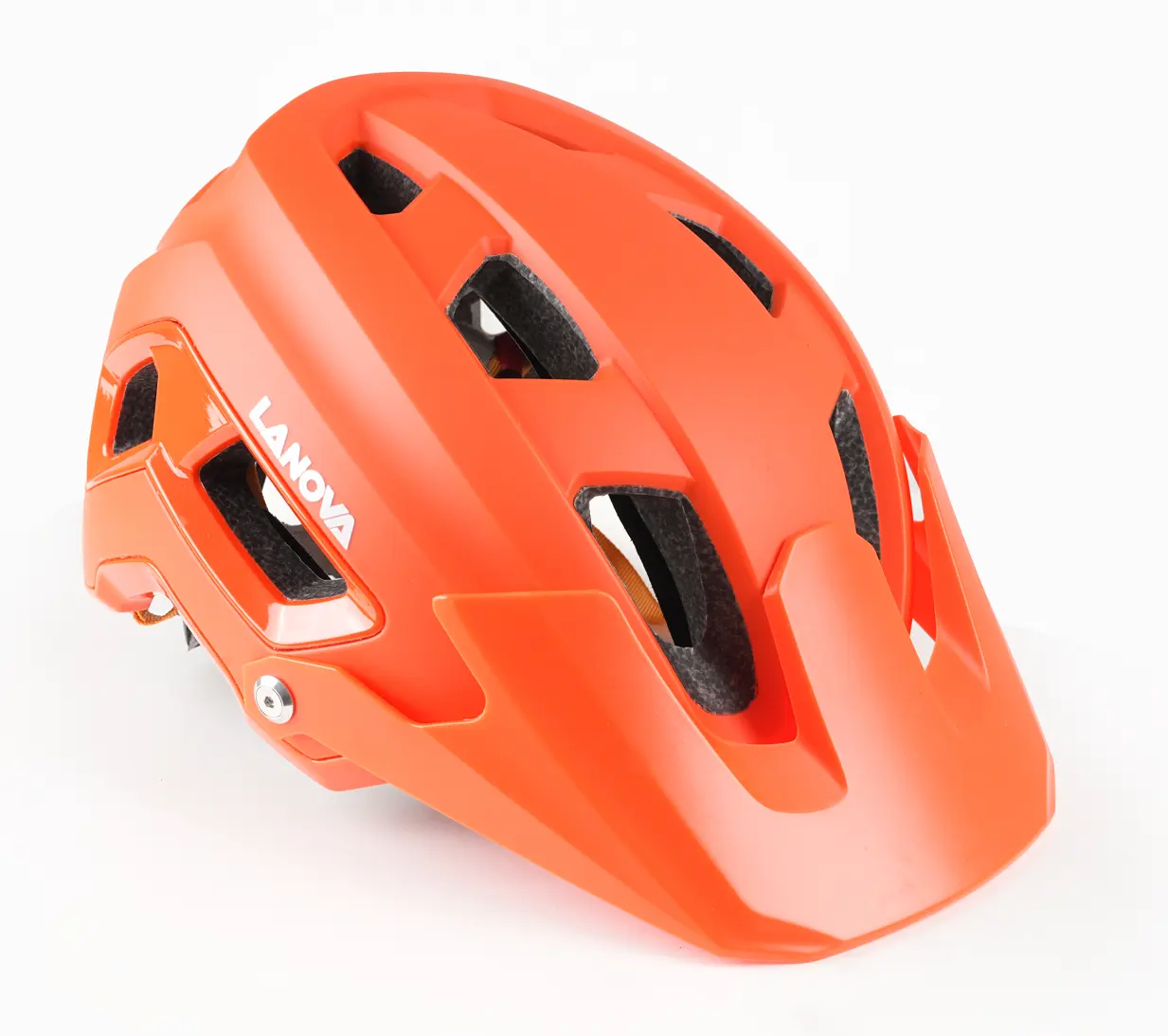 屋外乗馬自転車ヘルメット用の統合バイザーポータブルPC素材を備えた新しいデザインの大人用MTBバイクヘルメット