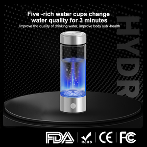 Yenvqee 450ml Alkaline Hydrogen chai nước với Ionizer lọc bình Loại-C sạc bao gồm Hydrogen Máy phát điện nước nhà sản xuất - Product Image 2