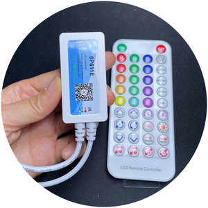 SP611E светодиодный RGB пиксельный контроллер Bluetooth синхронный музыкальный контроллер DC 5 В 42 В Адресуемая полоса контроллер 3 кнопки ИК пульт дистанционного управления - Product Image 3