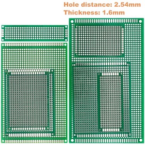 Çift taraflı PCB 2.54mm FR-4 7x9 6x8 5x7 4x6 3x7 2x8 12x8cm 9x15cm Diy evrensel baskılı devre PCB kartı Protoboard 6*8 5*7 cm - Product Image 2