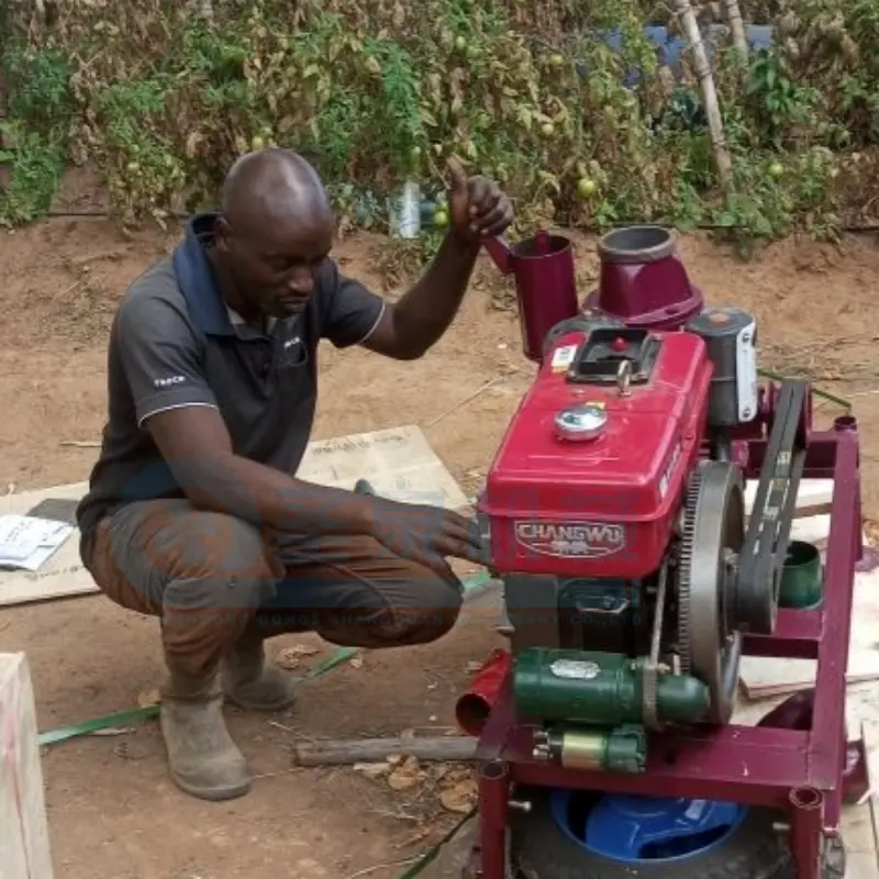 Pompe à eau diesel d'irrigation agricole de 4 pouces, vente chaude