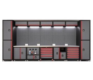 頑丈なガレージ金属工具キャビネット収納ワークショップワークショップフリースタイルコンボモジュラーコンビネーションL字型コーナーキャビネット - Product Image 3