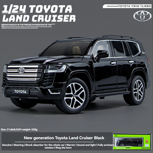 Diecast Model Car <strong>1</strong>:<strong>24</strong> LAND CRUISER LC300 with RC Key with Sound and Light Pullback Metal Model Car <strong>Toys</strong> Coche Modelo Del Metal - Product Image 5
