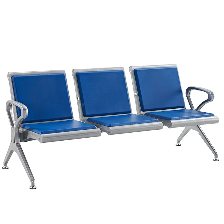 Hospital Bank Airport Banco Assentos 3 Assentos Sala de Espera Beam Cadeira Aço e PU Almofada fábrica diretamente venda