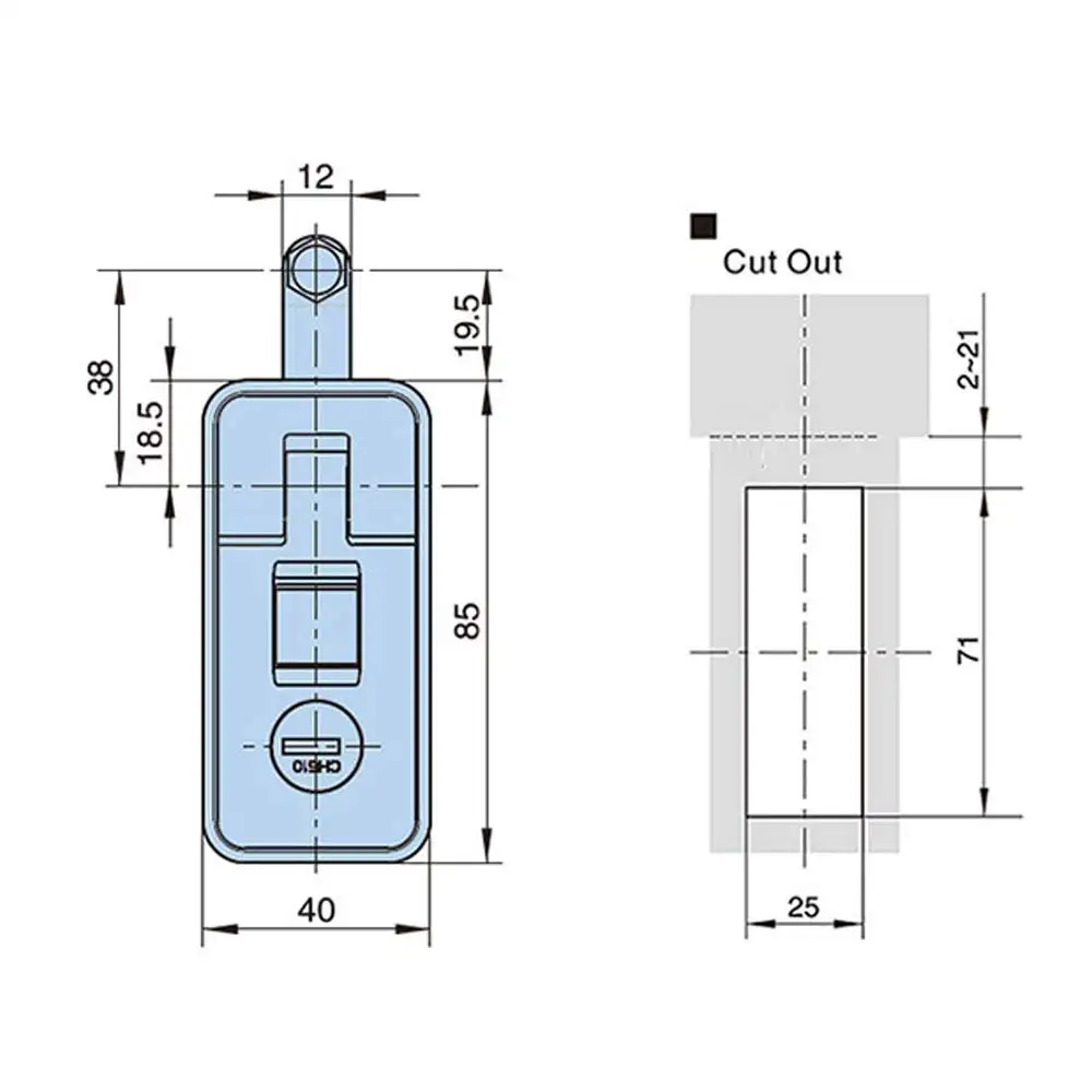 Loquet de Compression camion industriel caravane Kit boîte à outils serrure camion camping-car remorque panneau de verrouillage pousser serrure de Compression