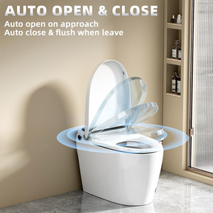 Büyük ekran uzatılmış koltuk ısıtmalı sıcak bide otomatik açık özelliği ile akıllı bide tuvalet Tankless yerleşik bide tuvalet - Product Image 2