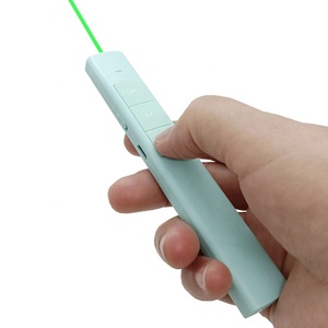 Presentatore Wireless USB con puntatore a luce verde Laser penna puntatore telecomando PPT per presentatore di presentazione Powerpoint PPT - Product Image 1