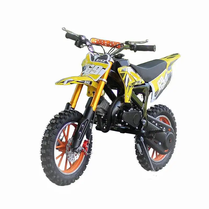 Kinderen 49cc Crossmotor 2-takt Offroad Motorfietsen Voor Meisjes En Jongens Pocket Bike Met Handmatige Ontsteking En Schijfrem