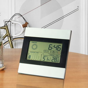 EMAF Giá Rẻ Xu Hướng Nhiệt Độ Trong Nhà Nhiệt Độ Độ Ẩm Lịch Đồng Hồ Mô Phỏng Dự Báo Thời Tiết Báo Lại Đồng Hồ Báo Thức - Product Image 1