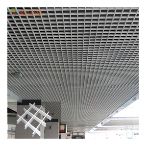Metal Iron Fireproof <strong>Grid</strong> <strong>Ceiling</strong> Aluminium Panel Suspended Open Grille <strong>Ceiling</strong> <strong>Tiles</strong> Aluminium <strong>Grids</strong> Modern <strong>Ceiling</strong> Design - Product Image 5