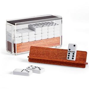 Bộ Domino Hai Mặt Xúc Xắc Châu Âu Sáu Mặt Domino Đôi Chín Chữ Thập Maltese Có Giá Đỡ Bằng Gỗ Bộ Domino Hai Sáu Màu Bằng Acrylic Matador - Product Image 1