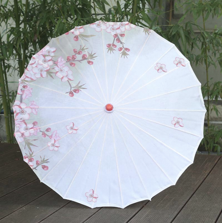 Japanese Chinese Ceiling Decoration Umbrellas Craft Dance Props Parasols Handmade Silk Oiled Paper Umbrella