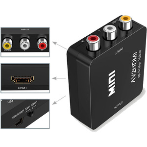 חם RCA כדי HDMI HDTV מרוכבים 1080P 3 RCA CVBS מתאם מיני HDMI ל AV אודיו וידאו ממיר קטן תיבת מיני hdmi2av av2hdmi - Product Image 2