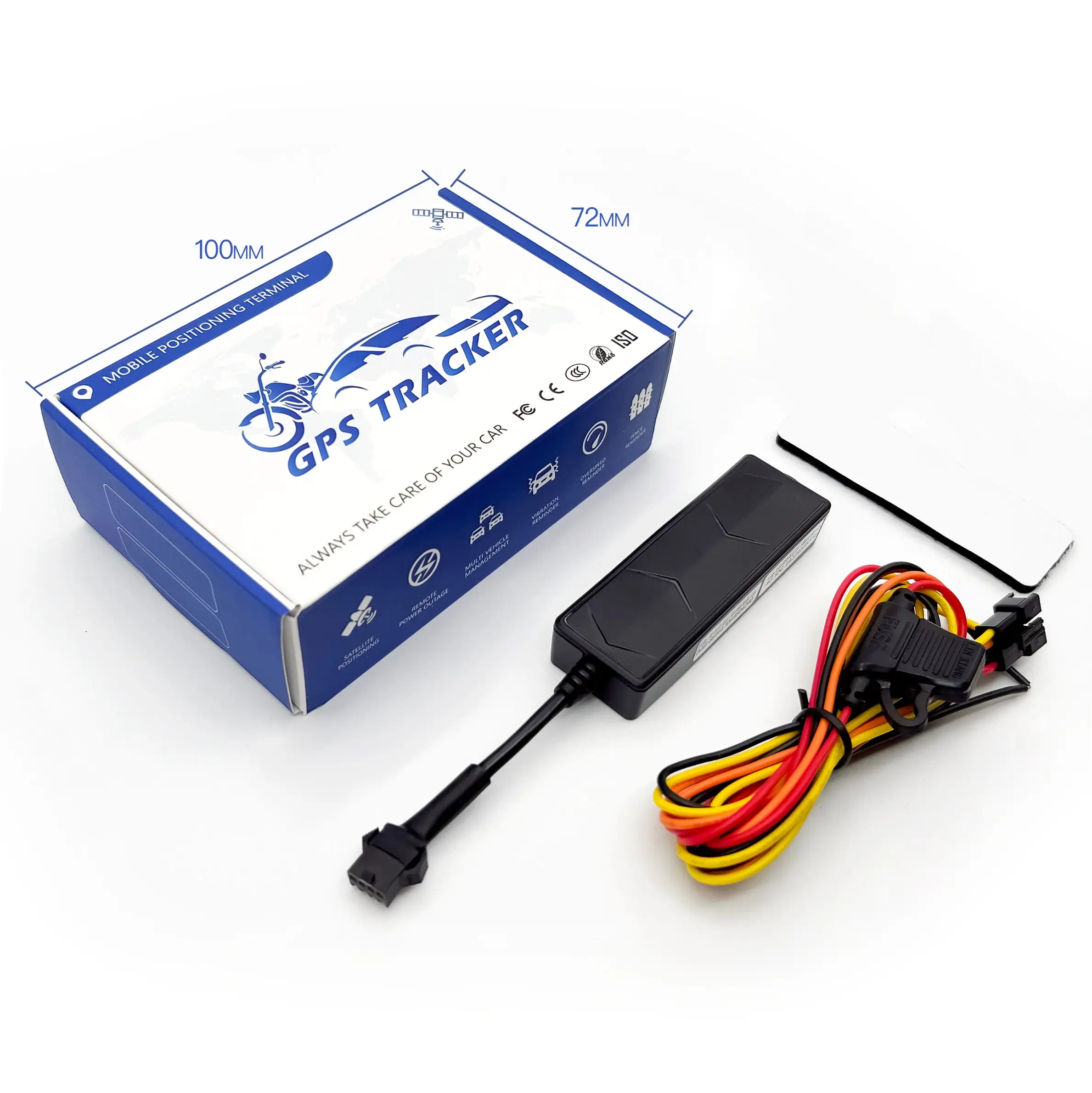 Ontheway YG-T92 2023 Best Verkopende Externe Brandstof Cut-Off Circuit Mini Gps Tracker Voor Auto