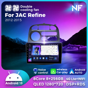 NaviFly NF最新安卓QLED汽车导航触摸屏，适用于JAC Refine 2012-2015现代H-1斯塔雷克斯1997-2007，带汽车播放器 - Product Image 4