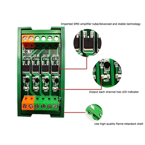 5A/24VDC PLC Amplifier Board 4/8//12/16 Channel Transistor Signal <strong>Output</strong> NPN/PNP SCR Module - Product Image 5