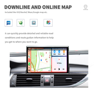 אנדרואיד carplay אלחוטית 14 מסך מגע מסך מסך מסך מגע עבור audi a6 <span class=keywords><strong>c7</strong></span> a7 2012-2018 wifi 4g 4 ליבה 8GB 64GB Gb 64 Gps טאבי מולטימדיה