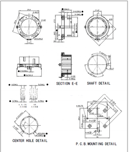 EC35 encoder rotativo cavo a 15 bit piccola funzione digitale controllo ultra-sottile codificatore rotativo incrementale - Product Image 5
