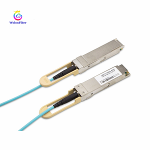 100G QSFP28 AOC Fiber Optic Cable SFP Form <strong>Factor</strong> 40G/25G Data Rate Used for Network (4G 3G WiFi GPRS) - Product Image 2