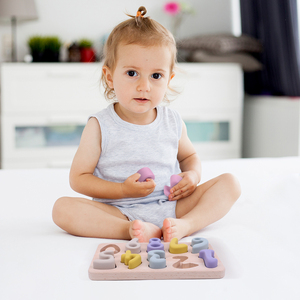 Bpa Free Silicone Model 3d Puzzle <strong>Perception</strong> Children's Wooden Educational Toys Beech Animal Geometric Patterns Shape Matching - Product Image 6