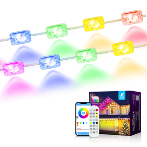150FT防水ポイントライトRGBIC LEDピクセルライト屋根の家に使用IP67永久クリスマスストリングライト - Product Image 2