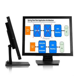 Monitor de pantalla táctil capacitiva de 19 pulgadas resistivo de grado industrial, módulo de pantalla táctil HDMI Monitor de pantalla táctil industrial