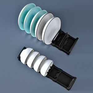 XJH depolama plakası standı tahliye raf genişletilebilir çanak kurutma rafları depolama organizatör lavabo montaj tezgah için - Product Image 2