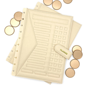 Customized PU notebook cover A5 binder, adatto per CD legante planner e notebook in morbida pelle diario - Product Image 2
