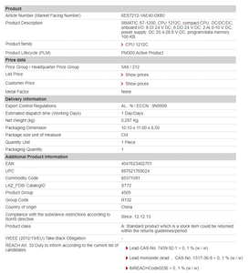 2024 Hot Sale Logik programmierung SPS 6ES7212-1AE40-0XB0 1 Jahr Garantie - Product Image 4