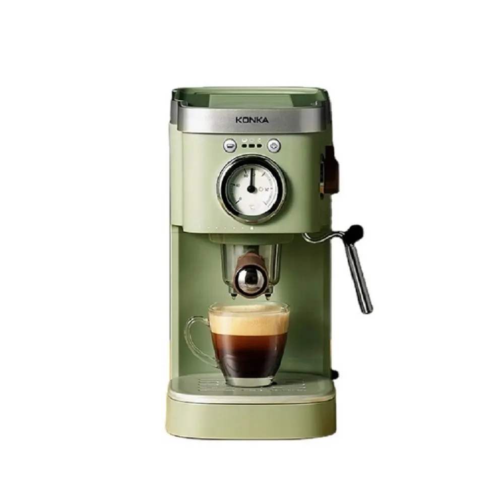 KONKA İtalyan yarı otomatik kapsül kahve makinesi ev retro fantezi süt kabarcık mini kahve tozu çift amaçlı makine