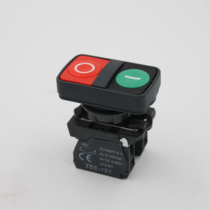 22mm Double Head Push Button <strong>Switch</strong> XB5-AL8325 110v/220v Rectangular 10A Max. Current Push Button <strong>Switches</strong> - Product Image 1