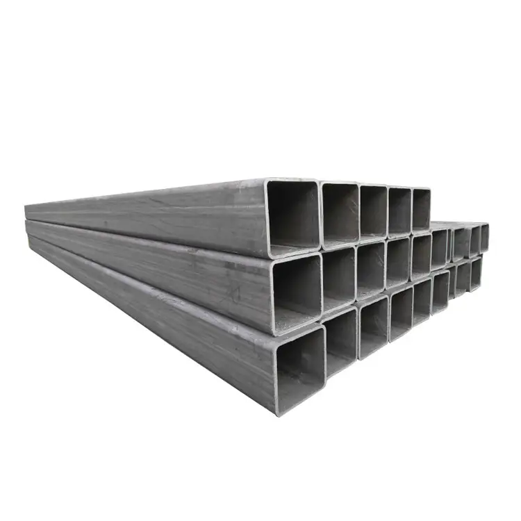 黒い鉄の正方形のボックスバー長方形の鋼管Rhsshs鋼プロファイル