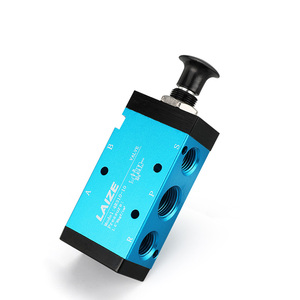 Пневматический ручной клапан 3R210-08/4R210-08 2-позиционный 5-ходовой/3-ходовой 5/2 3/2 способ ручного управления потоком - Product Image 3