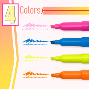 Produzione di punta a scalpello multicolore a buon mercato non tossica senza spurgo pennarelli evidenziatori set pennarelli per la scuola - Product Image 2