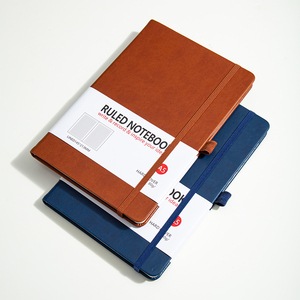 Wholesale Custom Logo A5 <strong>Notebook</strong> <strong>Elastic</strong> Strap Pen Holder Pu <strong>Notebook</strong> <strong>Printed</strong> Logo Diary Notepad Note Book PU Leather <strong>Notebook</strong> - Product Image 4