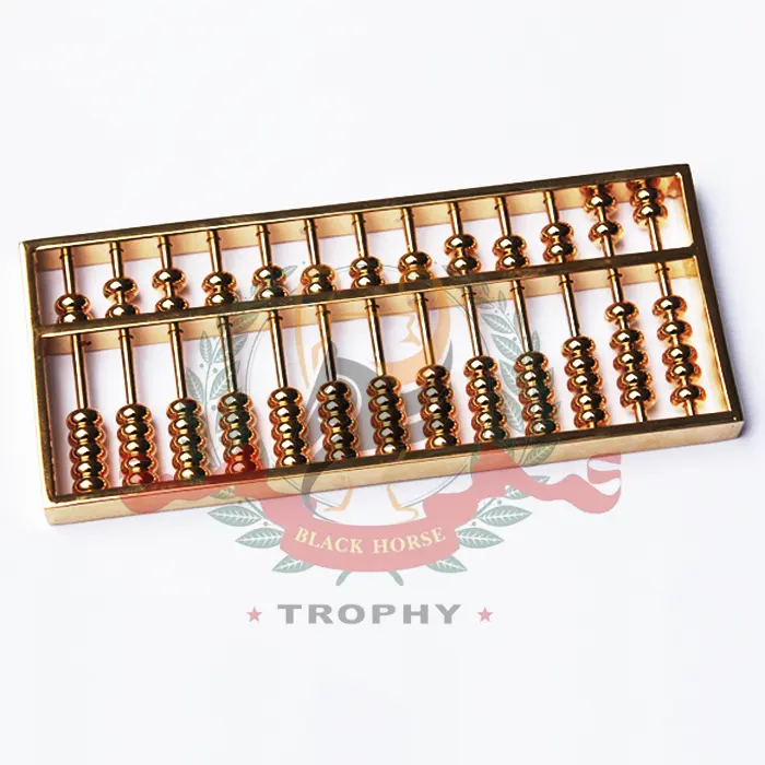 Conjunto de regalo de negocios de alta calidad, Mini Abacus de Metal, copa de trofeo, recuerdos