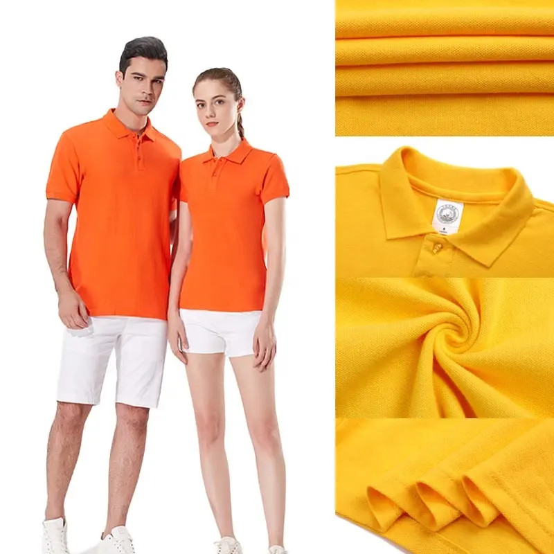 Vente en gros de t-shirts polo de golf personnalisés unisexes, polos de golf tricotés vierges, polos brodés pour hommes, t-shirts chemises en coton pour hommes