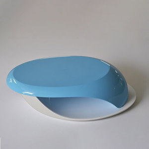 Sang Trọng Hiện Đại Sợi Thủy Tinh Hình Bầu Dục Bàn Cà Phê Cho Khách Sạn Văn Phòng Phòng Khách Cửa Hàng Salon Đồ Nội Thất Khác Cho Trà Phục Vụ - Product Image 5