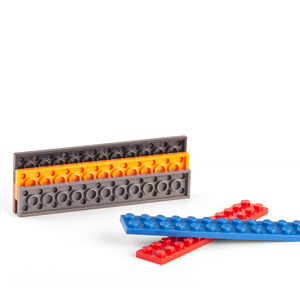Yuetian-bloques de construcción de plástico ABS para niños, 2X12 placas, bloques educativos, bricolaje, n. ° 2445 - Product Image 5