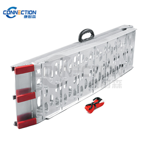 Motorradrampe Aluminium faltbare Lademarke Schwerlast-Alu-Lademarke mit Ladekapazität 750 Pfund/Stück - Product Image 1