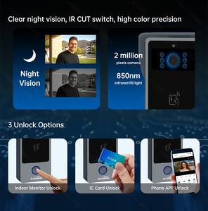 Trudian Video Portero Intercomunicador Wifi Tuya App Ip Voip Smart Life Acompañado Dos pantallas Sistema de intercomunicación de video más barato - Product Image 5